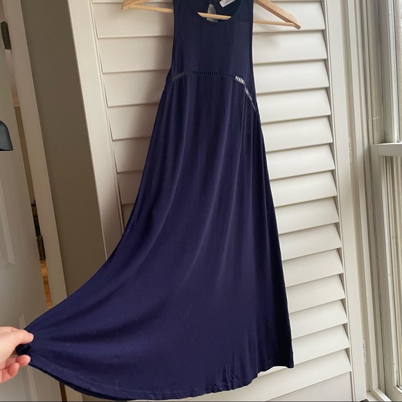 Julie Billiart Mini Navy Blue Dress - Picture 2 of 12